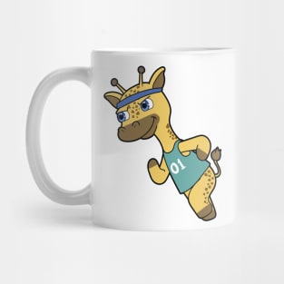 Giraffe as Jogger at Running with Headband Mug